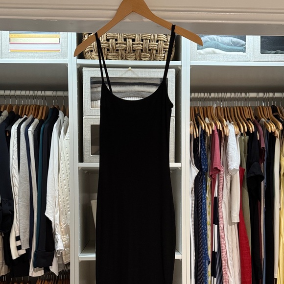 SKIMS Dresses & Skirts - SKIMS Black Spaghetti Strap Midi Dress